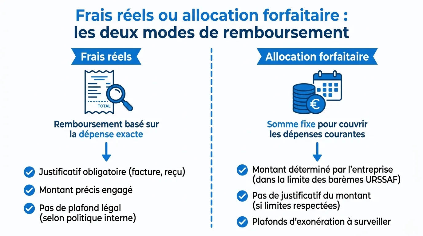 Frais réels ou allocation forfaitaire : les deux modes de remboursement