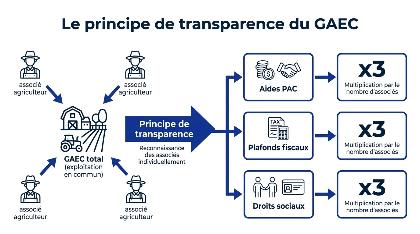 Le principe de transparence du GAEC