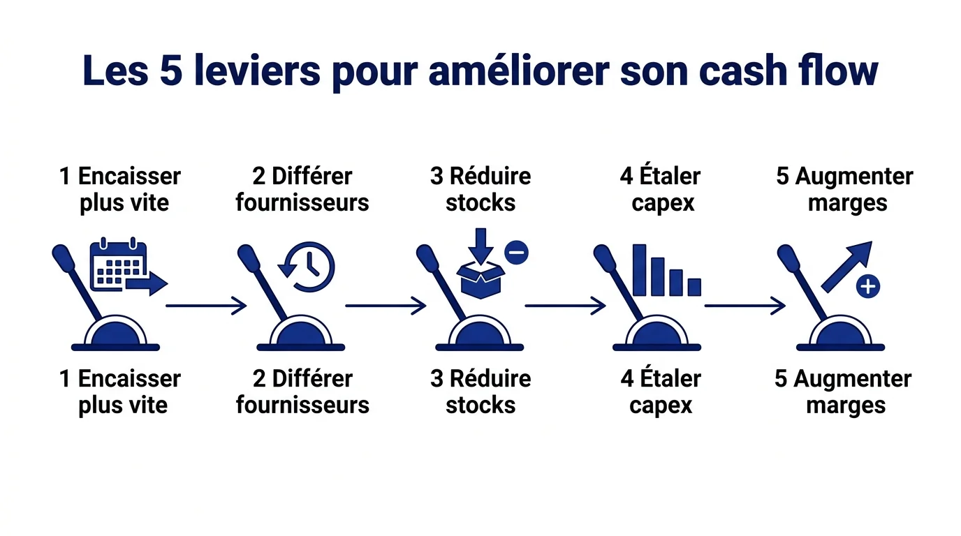 Les 5 leviers pour améliorer son cash flow