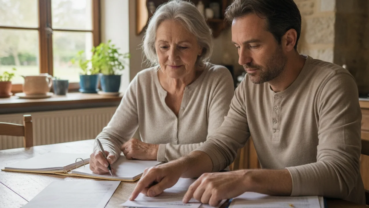 Les enfants accompagnent un parent âgé dans l'organisation du financement de sa maison de retraite