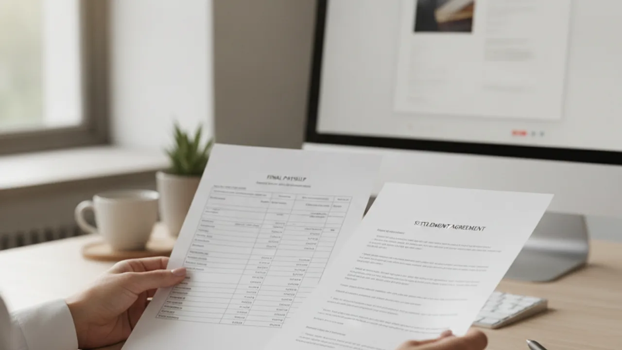 Salarié vérifiant les sommes de son solde de tout compte