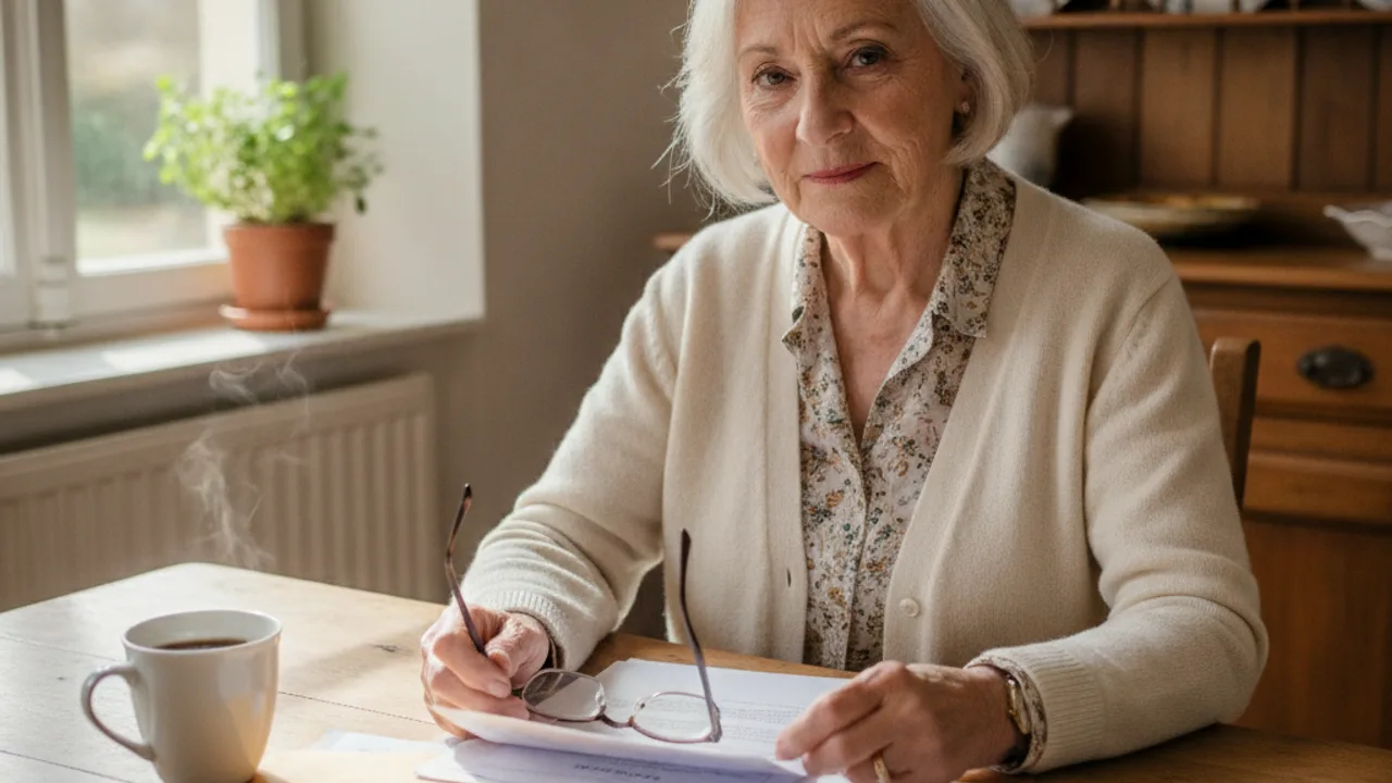 Une retraitée non imposable consulte ses courriers administratifs